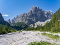 Schuttebene im hinteren Fischleintal